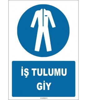 ZY1687 - ISO 7010 İş Tulumu Giy