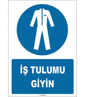ZY1688 - ISO 7010 İş Tulumu Giyin