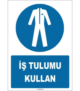 ZY1689 - ISO 7010 İş Tulumu Kullan