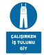 ZY1697 - Çalışırken İş Tulumu Giy