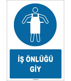 ZY1704 - ISO 7010 İş Önlüğü Giy