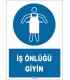 ZY1716 - ISO 7010 İş Önlüğü Giyin