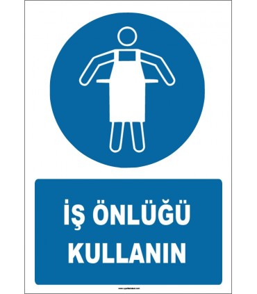 ZY1719 - ISO 7010 İş Önlüğü Kullanın