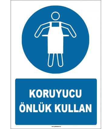 ZY1720 - ISO 7010 Koruyucu Önlük Kullan