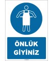 ZY1711 - ISO 7010 Önlük Giyiniz