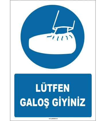 ZY1754 - Lütfen Galoş Giyiniz
