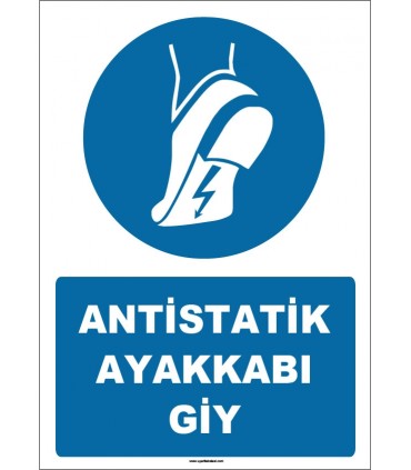 ZY1759 - ISO 7010 Antistatik Ayakkabı Giy