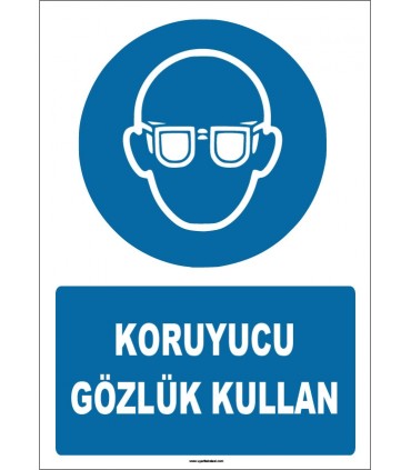 ZY1775 - ISO 7010 Koruyucu gözlük kullan