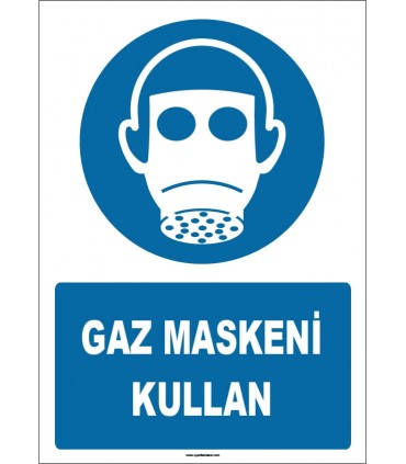 ZY1797 - ISO 7010 Gaz Maskeni Kullan