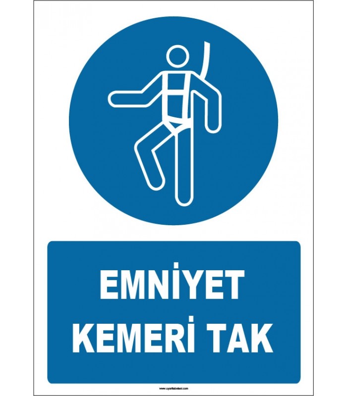 ZY1815 - ISO 7010 Emniyet Kemeri Tak