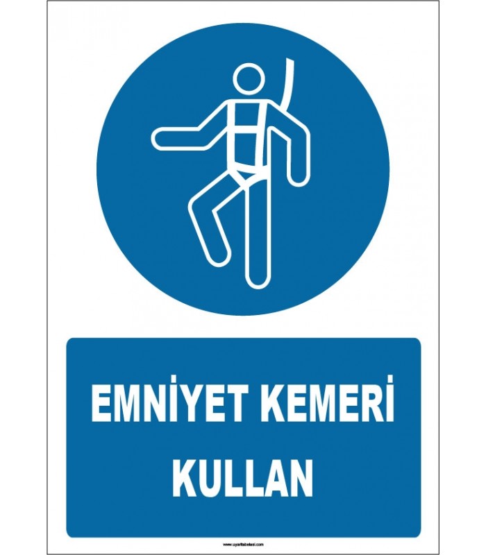 ZY1818 - ISO 7010 Emniyet Kemeri Kullan
