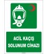 ZY1819 - ISO 7010 Acil Kaçış Solunum Cihazı