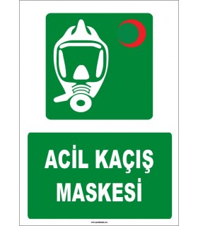 ZY1820 - ISO 7010 Acil Kaçış Maskesi