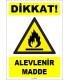 ZY1841 - ISO 7010 Dikkat Alevlenir Madde