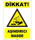 ZY1843 - ISO 7010 Dikkat Aşındırıcı Madde