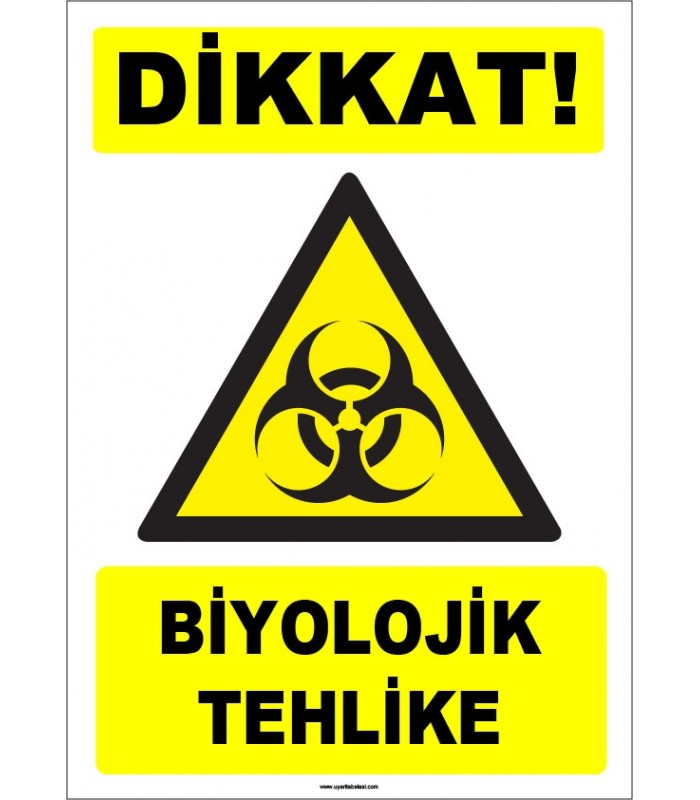 ZY1845 - ISO 7010 Dikkat Biyolojik Tehlike