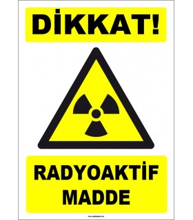 ZY1847 - ISO 7010 Dikkat Radyoaktif Madde