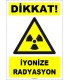 ZY1848 - ISO 7010 Dikkat İyonize Radyasyon