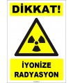 ZY1848 - ISO 7010 Dikkat İyonize Radyasyon