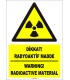 ZY1849 - ISO 7010 Türkçe İngilizce Dikkat Radyoaktif Madde, Warning Radioactive Substance