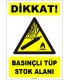 ZY1878 - ISO 7010 Dikkat Basınçlı Tüp Stok Alanı