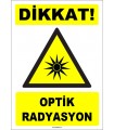 ZY1856 - ISO 7010 Dikkat Optik Radyasyon