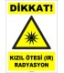ZY1858 - ISO 7010 Dikkat Kızıl Ötesi (IR) Radyasyon