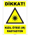 ZY1858 - ISO 7010 Dikkat Kızıl Ötesi (IR) Radyasyon
