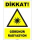 ZY1859 - ISO 7010 Dikkat Görünür Radyasyon