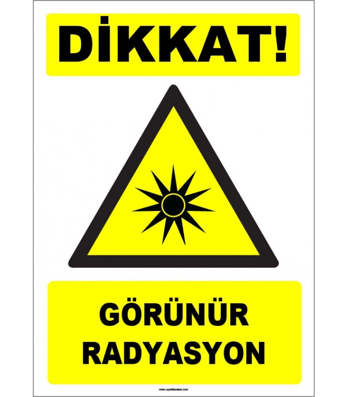 ZY1859 - ISO 7010 Dikkat Görünür Radyasyon