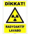 ZY1871 - ISO 7010 Dikkat Radyoaktif Lavabo