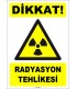 ZY1876 - ISO 7010 Dikkat Radyasyon Tehlikesi