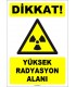 ZY1877 - ISO 7010 Dikkat Yüksek Radyasyon Alanı