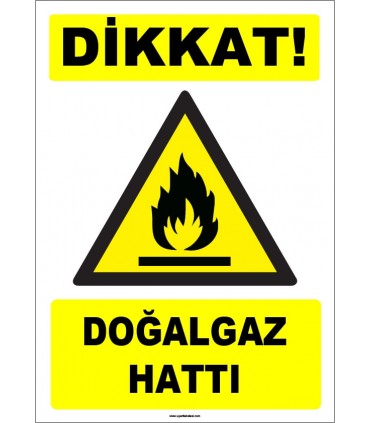 ZY-1880 - Dikkat Doğalgaz Hattı