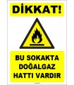 ZY1882 - Dikkat Bu Sokakta Doğalgaz Hattı Vardır