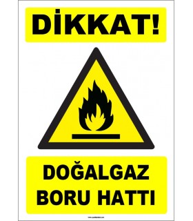 ZY-1891 - Dikkat Doğalgaz Boru Hattı