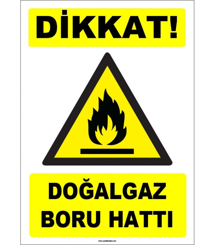 ZY-1891 - Dikkat Doğalgaz Boru Hattı