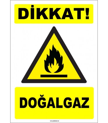 ZY-1892 - Dikkat Doğalgaz