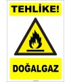 ZY1893 - ISO 7010 Tehlike! Doğalgaz