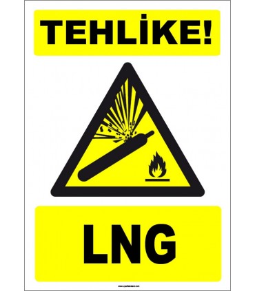 ZY1894 - ISO 7010 Tehlike! LNG