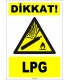 ZY1897 - ISO 7010 Dikkat! LPG