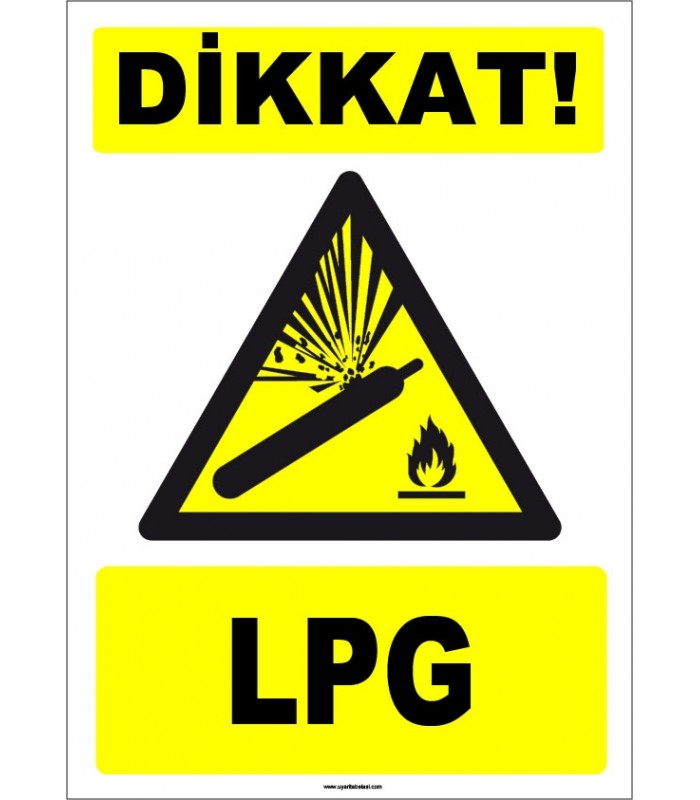 ZY1897 - ISO 7010 Dikkat! LPG