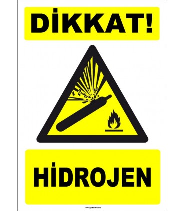 ZY1900 - ISO 7010 Dikkat! Hidrojen