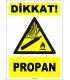 ZY1905 - ISO 7010 Dikkat! Propan