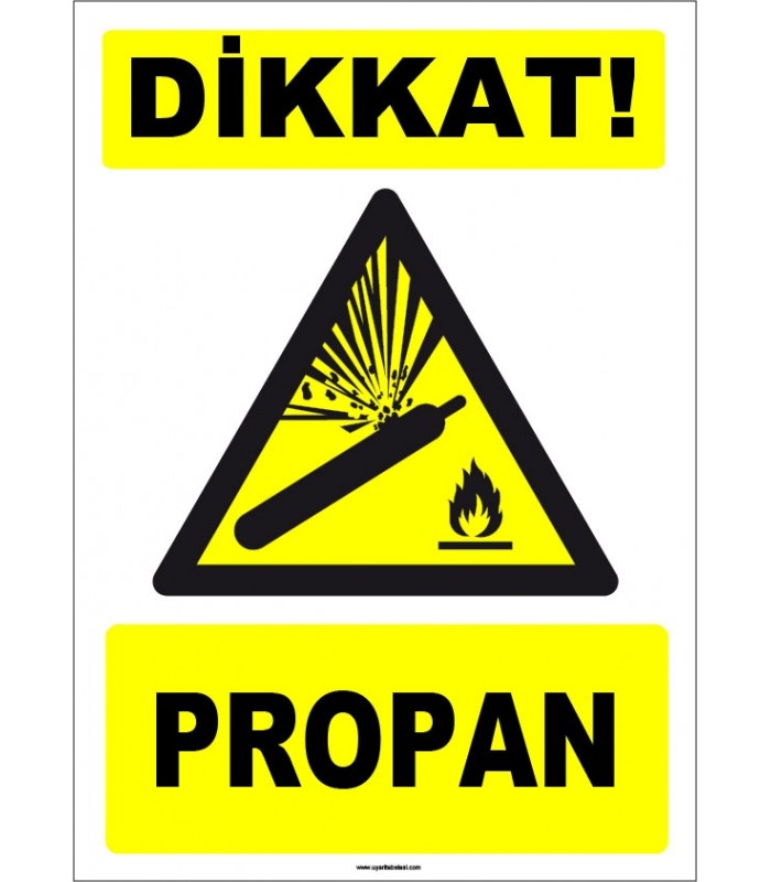 ZY1905 - ISO 7010 Dikkat! Propan