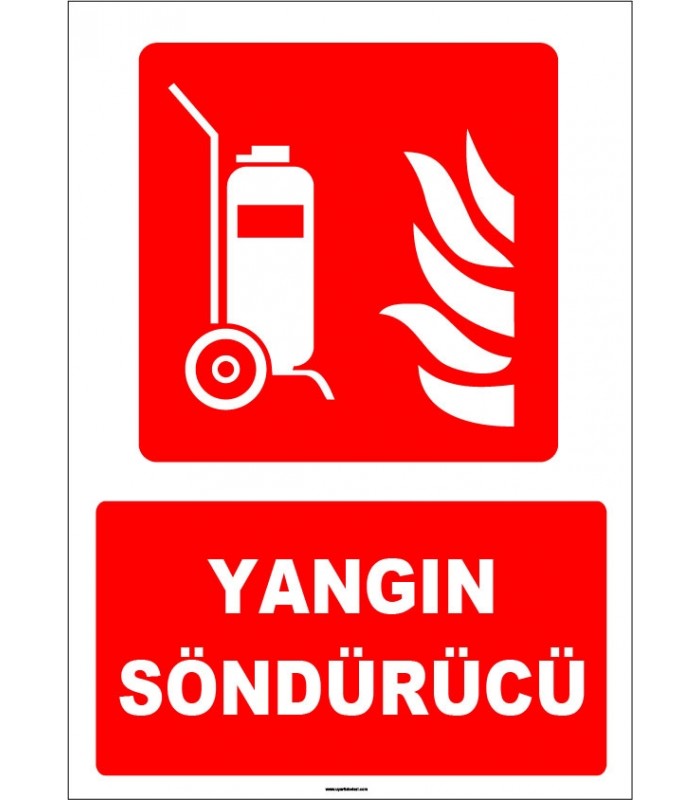 ZY1929 - ISO 7010 Tekerlekli Yangın Söndürücü