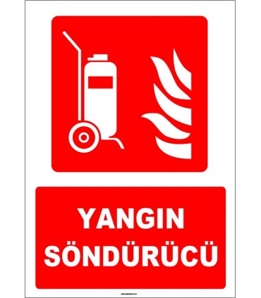 ZY1929 - ISO 7010 Tekerlekli Yangın Söndürücü