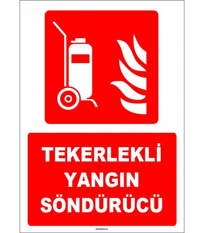 ZY1933 - ISO 7010 Tekerlekli Yangın Söndürücü