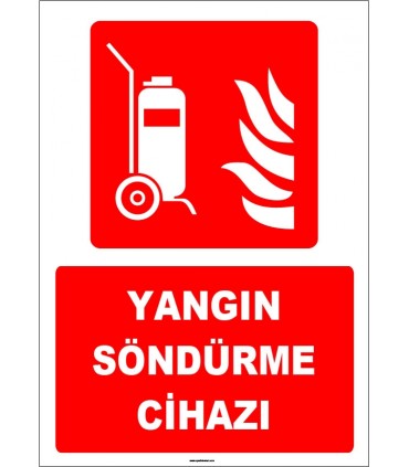 ZY1935 - ISO 7010 Tekerlekli Yangın Söndürme Cihazı