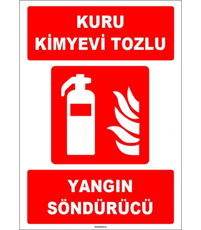ZY1937 - ISO 7010 Kuru Kimyevi Tozlu Yangın Söndürücü